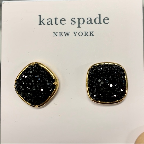 Kate Spade ♠️ New York pave square stud Earrings - Picture 2 of 5